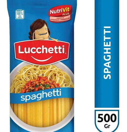 Imagen 1 de 1 de Fideos Spaghetti Lucchetti X500 Gr