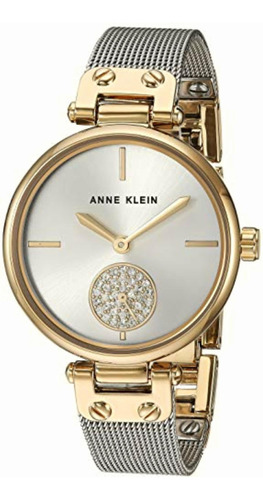 Reloj Anne Klein Swarovski Crystal Accented 34mm Acero Inox