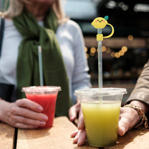 Cubiertas Protectoras Para Pajitas Con Diseño Novedoso, 8 Un