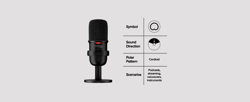 Microfono Hyperx Solocast  Usb Condenser Gaming 