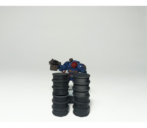 Par De Barriles Impresos En 3d Para Wargames
