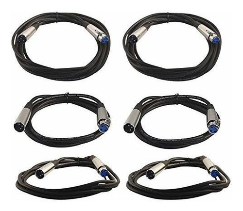 Kit Cables Xlr: 6 Ft, 10 Ft Y 15 Ft.