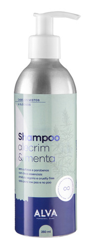Shampoo Alva Vegano Sem Parabenos Alecrim E Menta 250ml