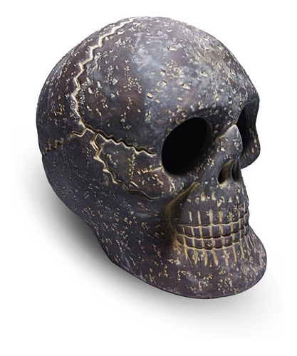 Artesanía Prehispánica Cráneo Elaborado En Barro Artesanal