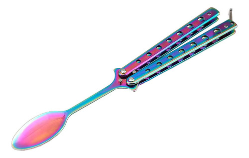 3 Butterfly Spoon Colorful Handle Training Spoon