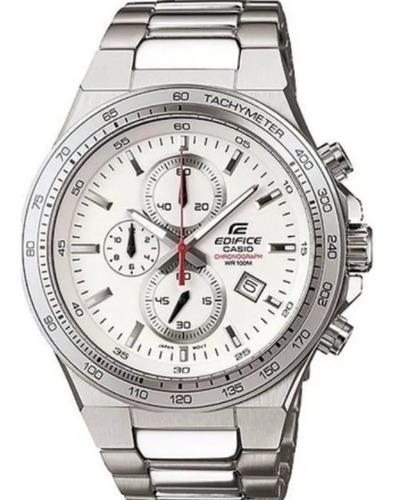 Reloj Original Casio® Edifice Cronógrafo White 100 Mts Nuevo