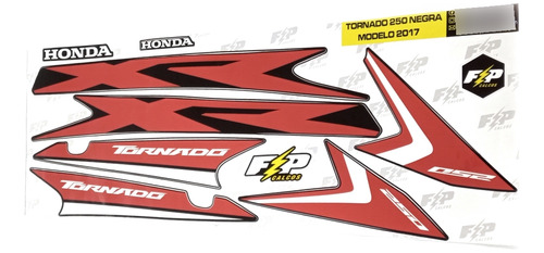 Calcomanias Para Moto Honda Tornado 250 Blanca En Msp