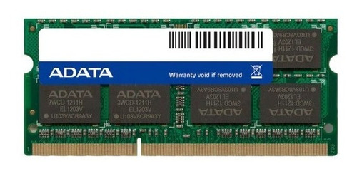 Memoria Ram Ddr3l 8gb 1600 Adata Laptop Premier Pc3l-12800