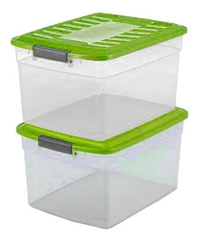 Cajas Organizadoras Plasticas Colbox 15lts X 2 U. Colombraro