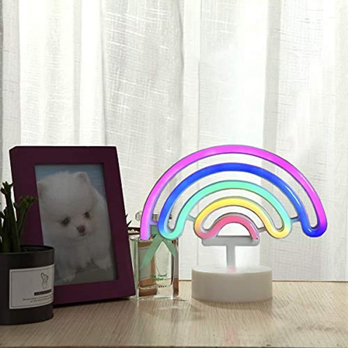 Lampara De Mesa De Noche Diseño De Arco Iris.linhai Guocheng