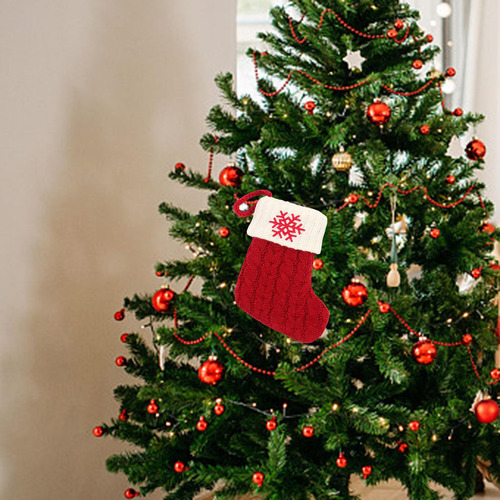 Colgando Calcetines De Tejer Alfabeto De Navidad Para La