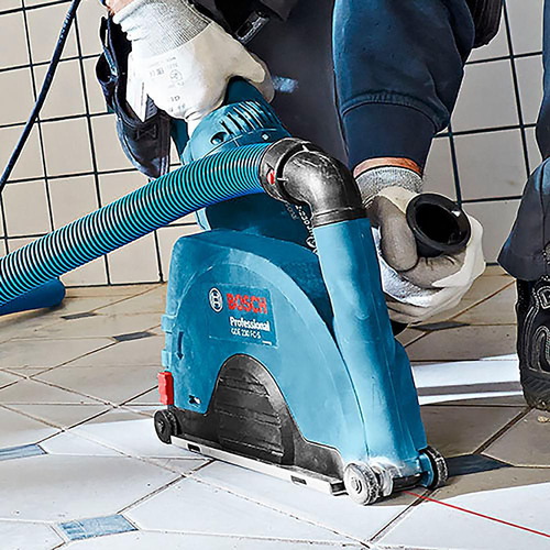 Sistema De Aspiración Polvo Bosch Gde 230 Fc-t Para Esmeril