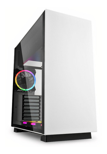 Gabinete Gamer Sharkoon Puresteel Minimalista Modding Blanco