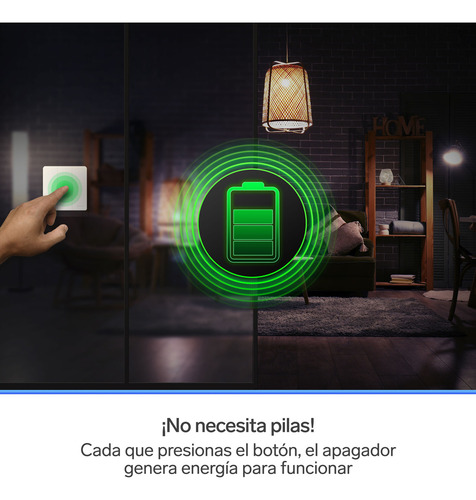 Apagador Inalámbrico Rf Cinético Triple