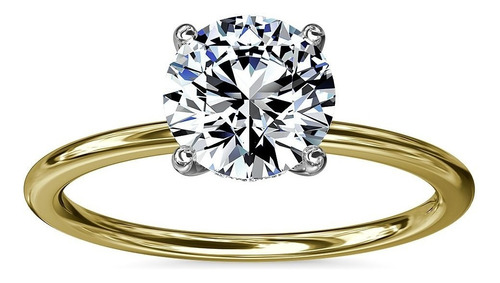 Imagen 1 de 6 de Oferta! Anillo Oro Sólido 18k Compromiso Con Diamante