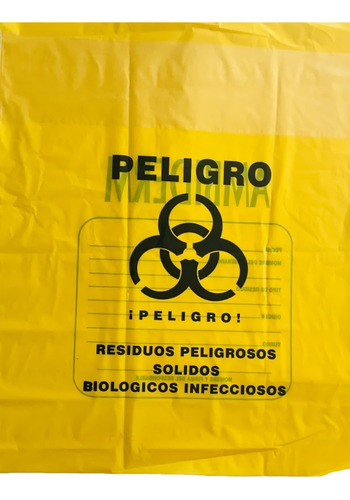 Bolsa Residuos Patológicos Ambiderm Amarilla 50x60 Cm 10 Pza
