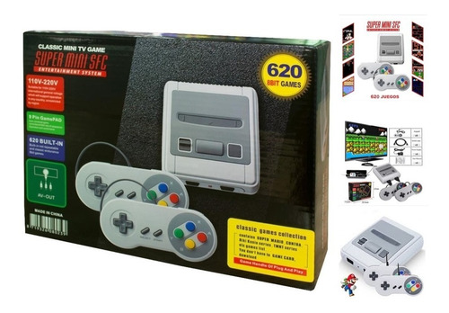 Consola Súper Mini Sfc 620 Juegos Estilo Super Nintendo