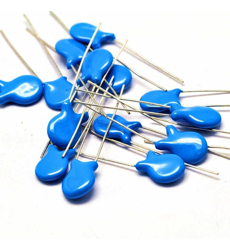 100piezas Capacitor Condensador Ceramico 560pf 1kv Azul 561