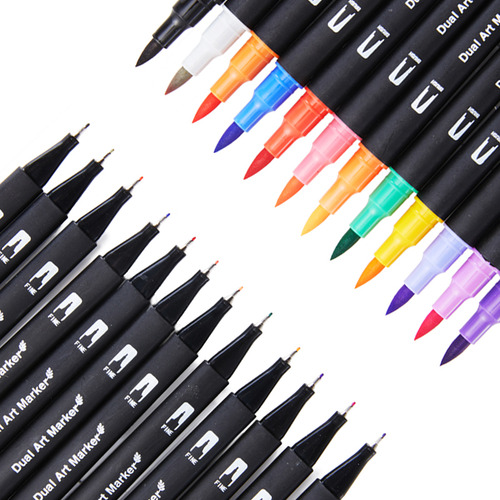 Rotuladores W-100 Colores Para Acuarela, Pincel, Doble Punta