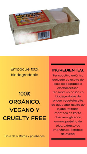 Shampoo Sólido Para Niños Nutrición Radiante Con Vitaminas