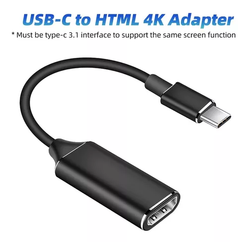 Adaptador Usb-c A Hdmi 4k + Vga + Usb-c + Usb Mac Pc Celular
