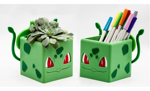Imagen 4 de 6 de Maceta - Lapicero Pokemon Cuatro Modelos Impresion 3d