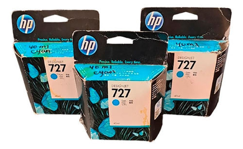 Cartucho Hp 727 Cian Para Plotter Hp Dj T2500 T1500 T920