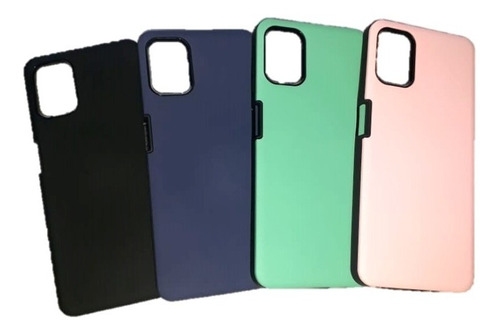 Funda Anti Shock Para Moto G9 Plus + Glass Full 9d