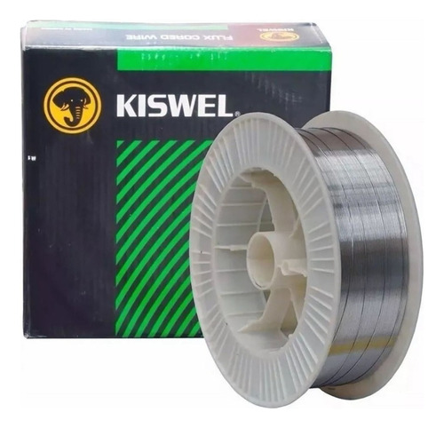 Alambre Flux Mig Kiswel Sin Gas Rollo 4,5 Kg 0,9mm Soldar