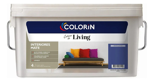 Colorin Living Pintura Latex Interior Colores 4 Lts