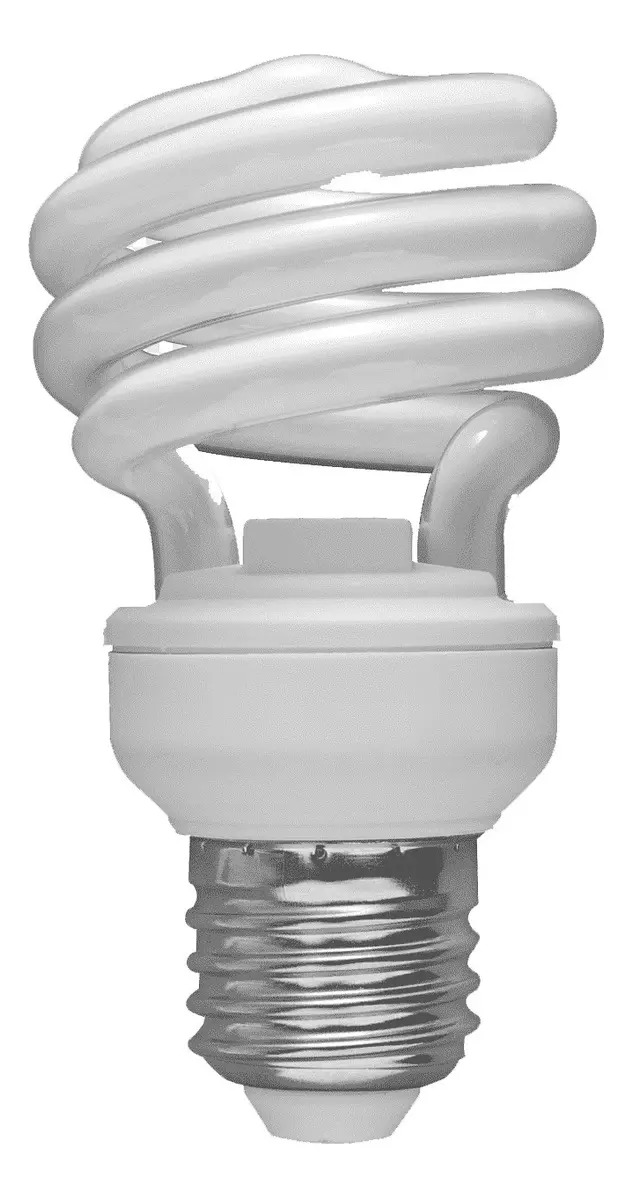 Lámpara Espiral Fluorescente 15W E27 Luz Blanco Frío Minimal Iluminación