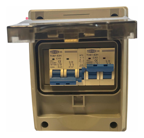 Interruptor 2x63a 110/220v Con Centro Carga