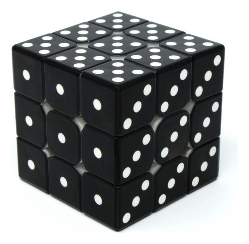 Cubo Mágico 3x3x3 Personalizado - Vinci Cube Dado Preto