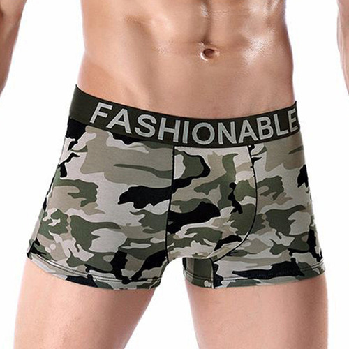 Calzoncillos Bóxer De Moda Con Estampado De Camuflaje De ALG