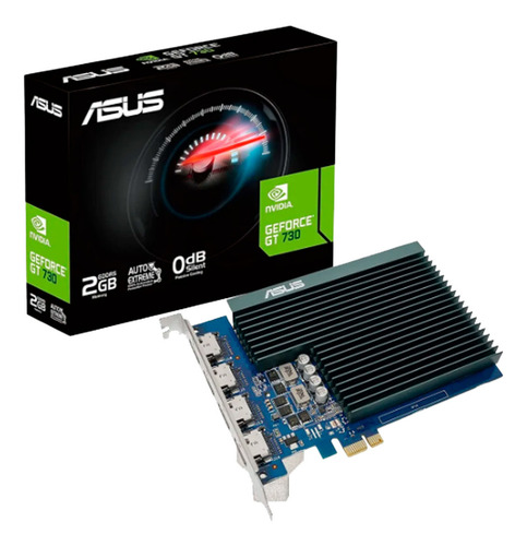 Tarjeta De Video Asus Gt730 Pci-e X1 2.0, 2gb, 4xhdmi Gddr5