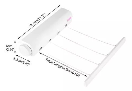 Descubri el TENDER TENDEDERO EXTENSIBLE RETRACTIL ENROLLABLE con 5 Sogas  TOP en Nuestra Tienda Online!!