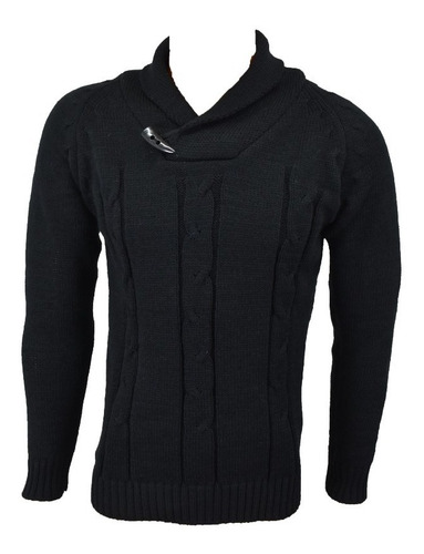 Imagen 2 de 10 de Sweater Cuello Smoking Hombre Pullover Lana Excelente