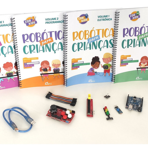 Kit De Livros Cdr Kids Para Arduino P/ Crianças Com 7 Anos +