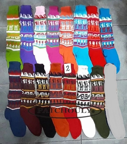 Imagen 3 de 9 de Medias Lana De Alpaca Largas Unisex Color Capital Federal