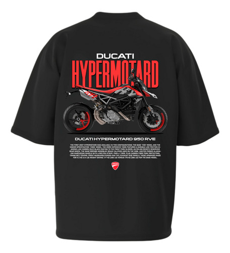 Remera Oversize Estilo Motero Diseño Racing Urbano Unisex V1