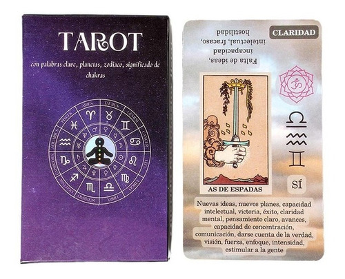 Cartas De Tarot Para Principiantes, Español C/ Ayuda Memoria