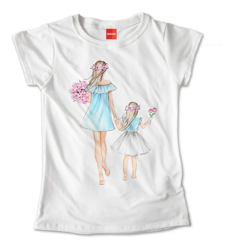 Blusa Mujer Niña Playera Mamá E Hija Madre Flores #909