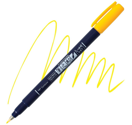 Tombow Fudenosuke Color Hard Tip Brush Pen For Lettering 