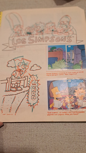 Álbum Figuritas Simpsons Completo! Año 1992. Cromy. (Usado)