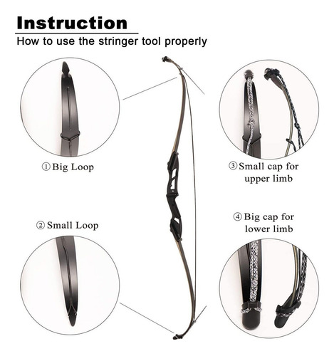 Asdw Tiro Con Arco Recurvo Stringer Arco Herramienta Cuerda