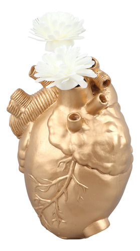 Jarrón De Resina Con Arte Creativo En Forma De Corazón, Jarr