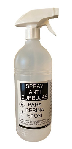 Spray Anti Burbujas Para Resina Epoxi 1 Litro