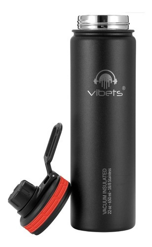 Garrafa Termica Vibets Isolada Vacuo 650ml Loop Colorido