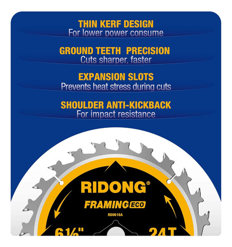 Circular Saw Blades Ridong No Aplica No Aplica Aa Aa