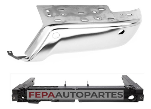 Puntera Paragolpes Trasero Ford Ranger 13 / 16 Cromada 